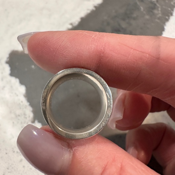 AUTHENTIC Tiffany & Co 1837 Sterling Wide Band Ring Size 6 - Picture 6 of 7